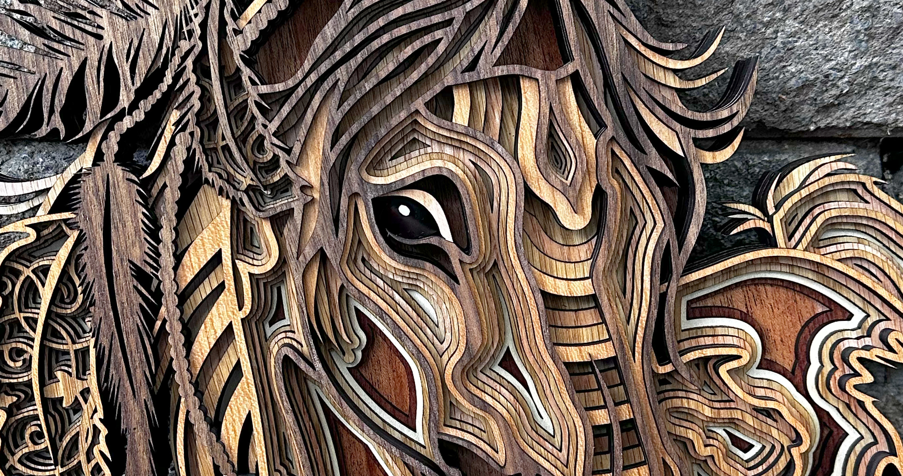 Horse Mandala Wall Art