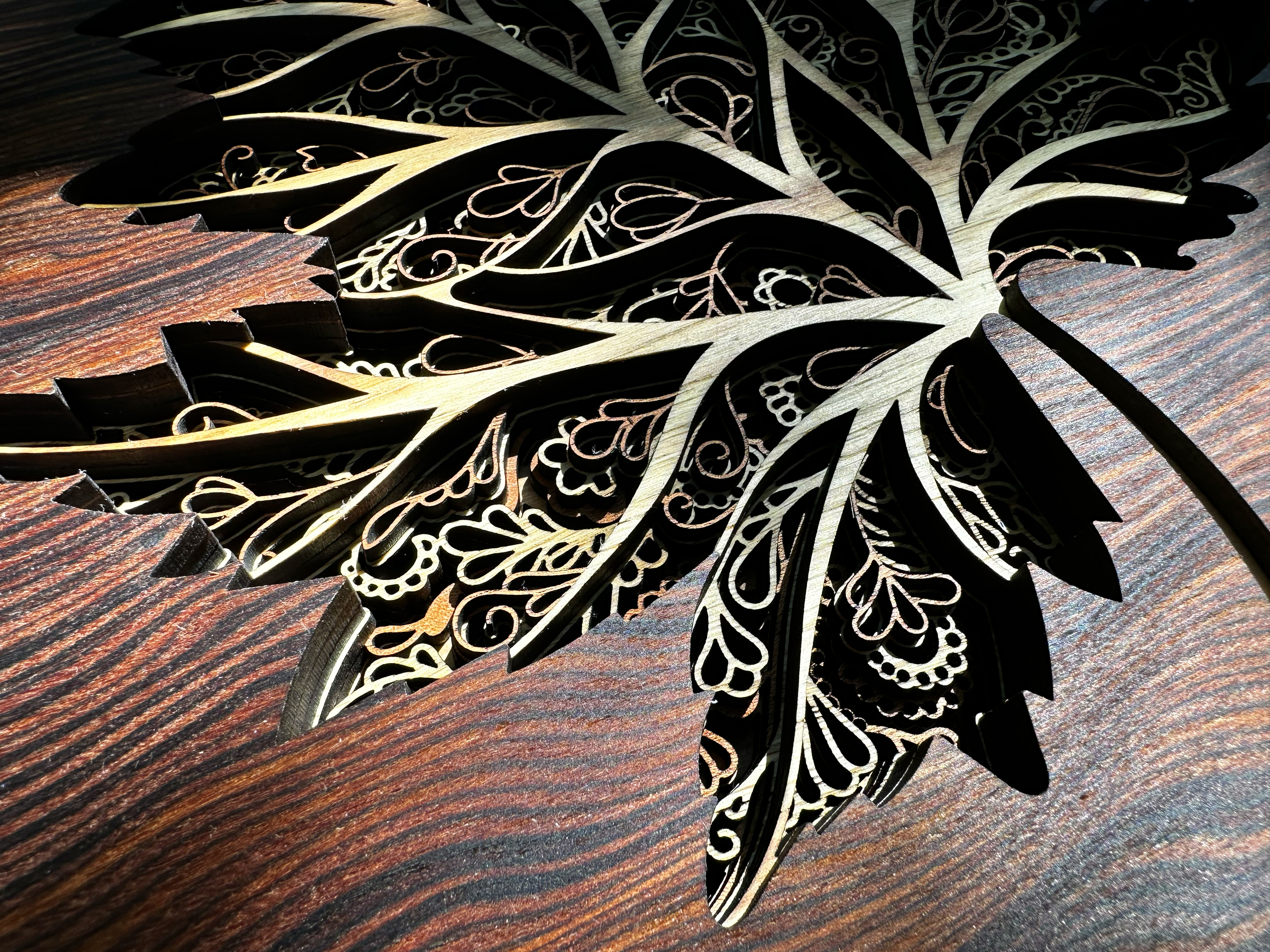 Leaf Mandala Wall Art