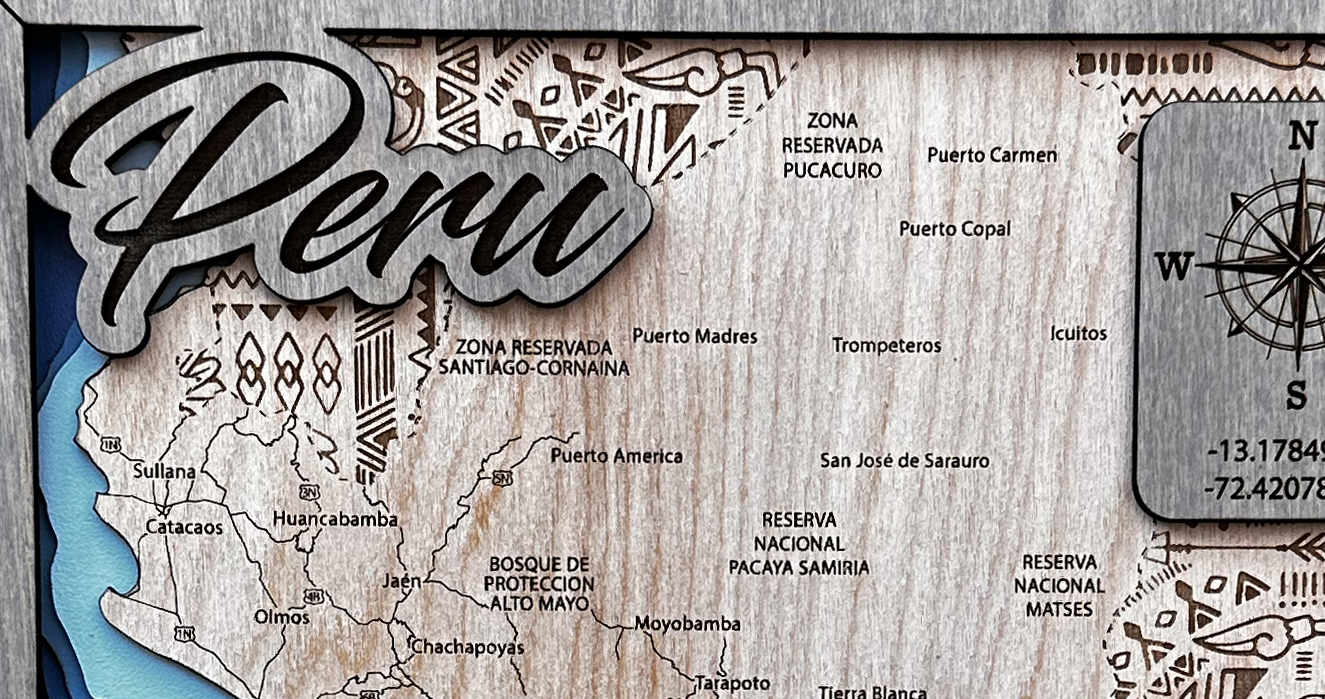 Peru Layered Map