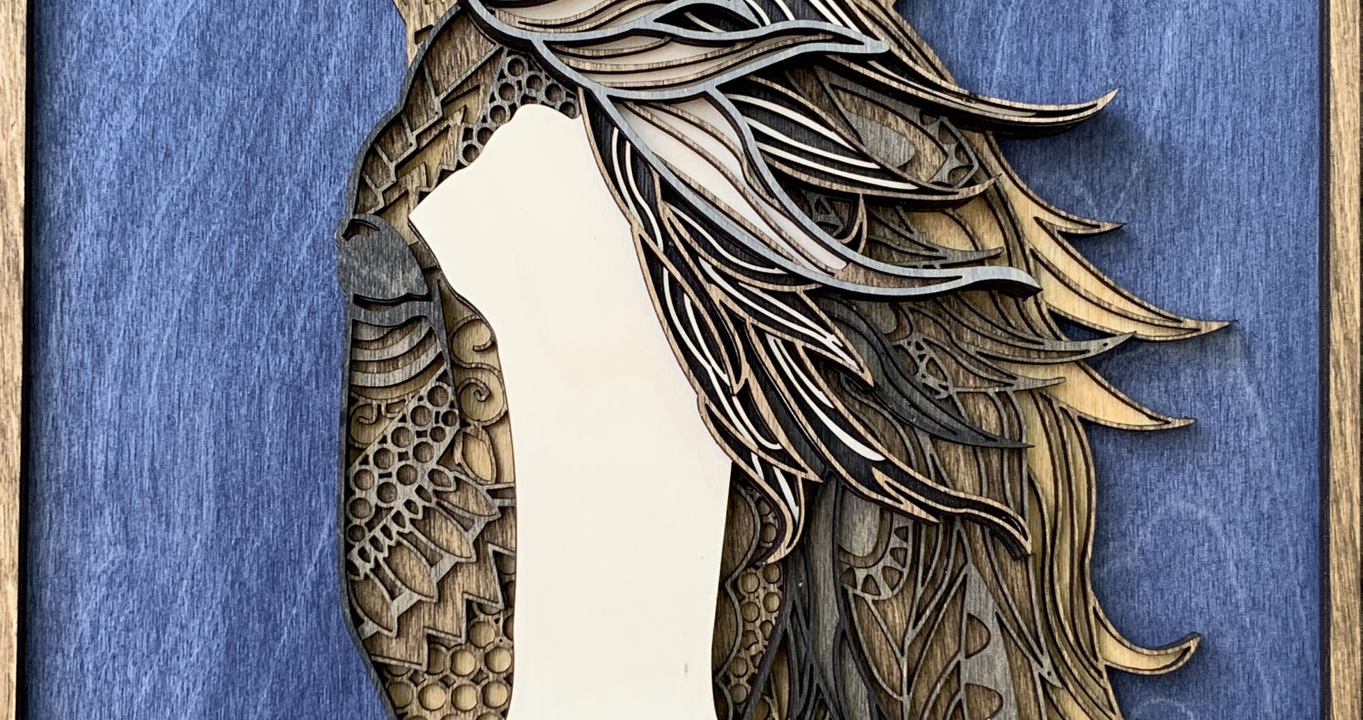 Layered Horse Plaque