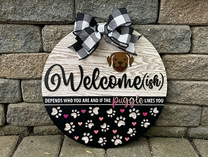 Welcome(ish) Door Sign