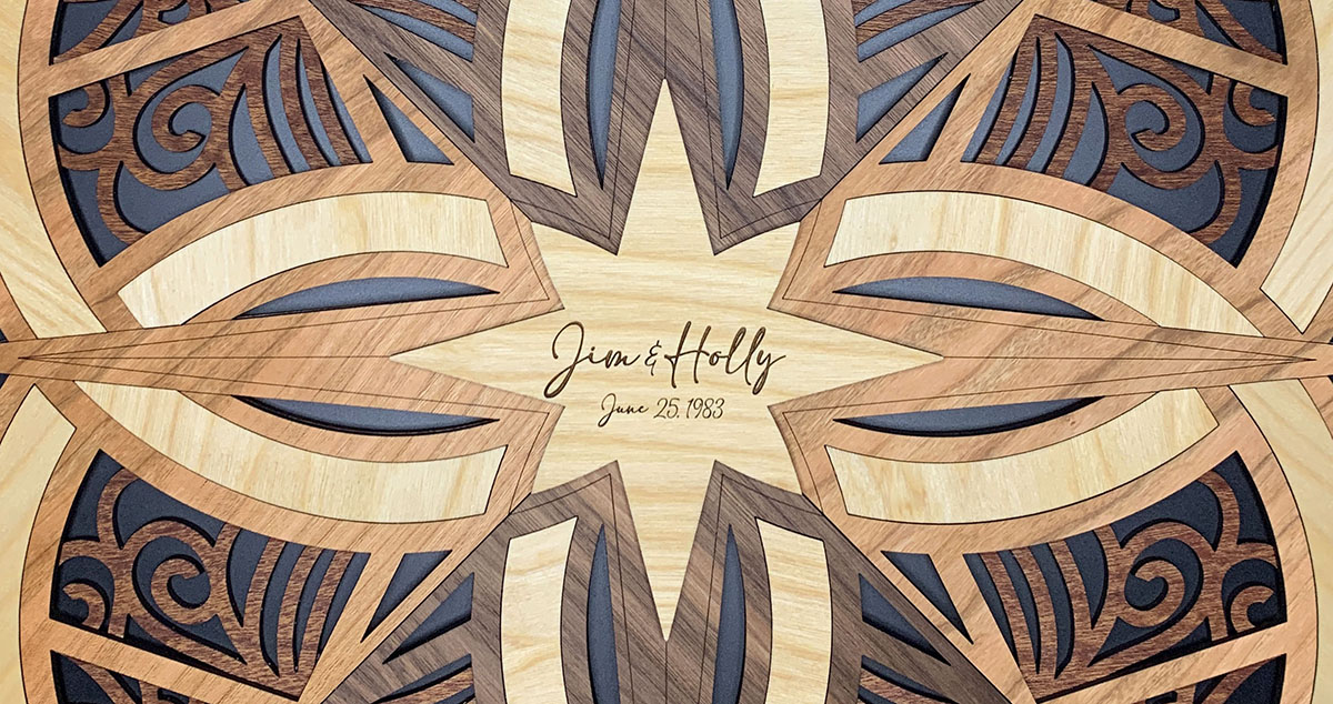 Wedding Ring Quilt Plaque