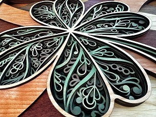 Shamrock Mandala Wall Art