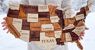3D USA Map